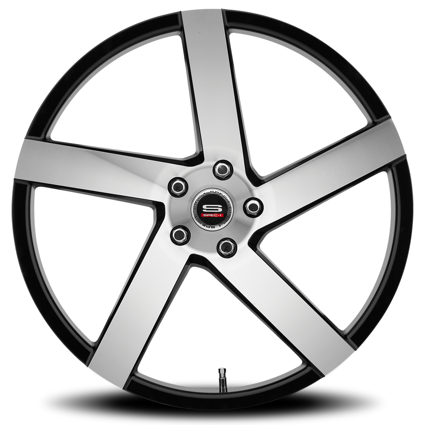 SPEC-1 SPM-80 22X10.5 20 5X112 GLOSS BLACK & MACHINED