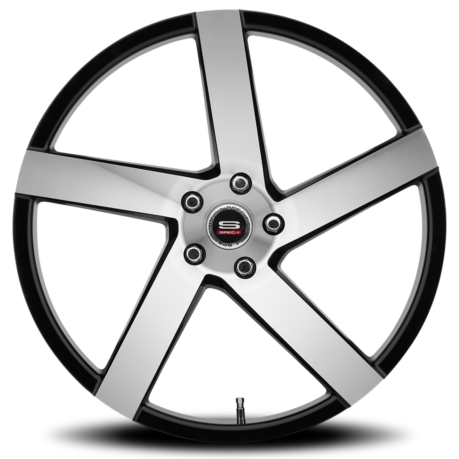 SPEC-1 SPM-80 22X10.5 20 5X112 GLOSS BLACK & MACHINED