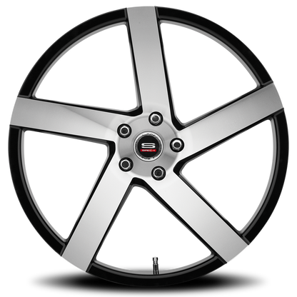 SPEC-1 SPM-80 22X10.5 20 5X112 GLOSS BLACK & MACHINED