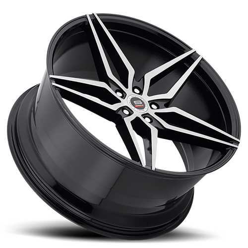 SPEC-1 SPM-81 22X9 15 5X115 GLOSS BLACK & BRUSHED