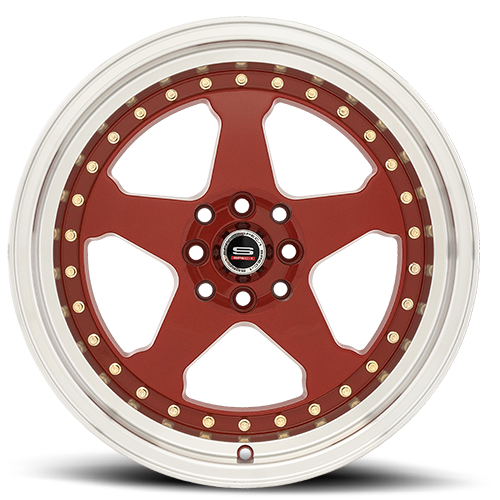 SPEC-1 SPT-21 15X9 0 4X100/4X114.3 RED MACHINED LIP