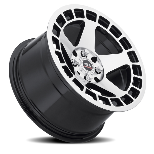 SPEC-1 SPT-901 15X8 20 4X100/4X114.3 GLOSS BLACK & MACHINED