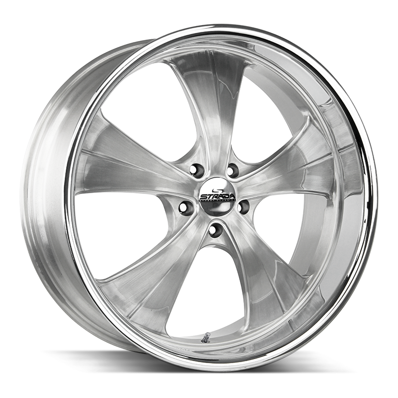 STRADA STREET CLASSICS C02 OLD SKOOL 24X10 15MM BLANK BRUSHED FACE SILVER MILLED SS | C02400015BFSMLSS