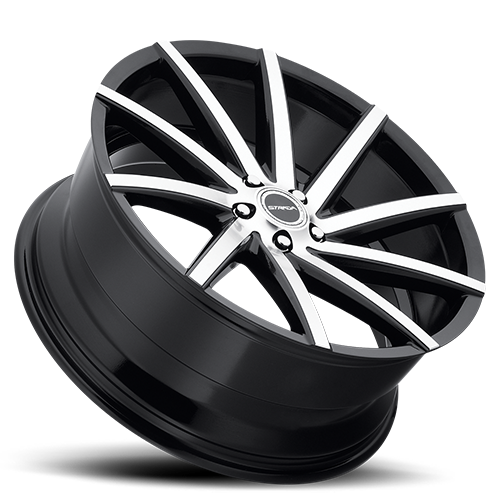 STRADA S41 SEGA 22X9 35MM 5X120 GLOSS BLACK MACHINED | S41252035GBM
