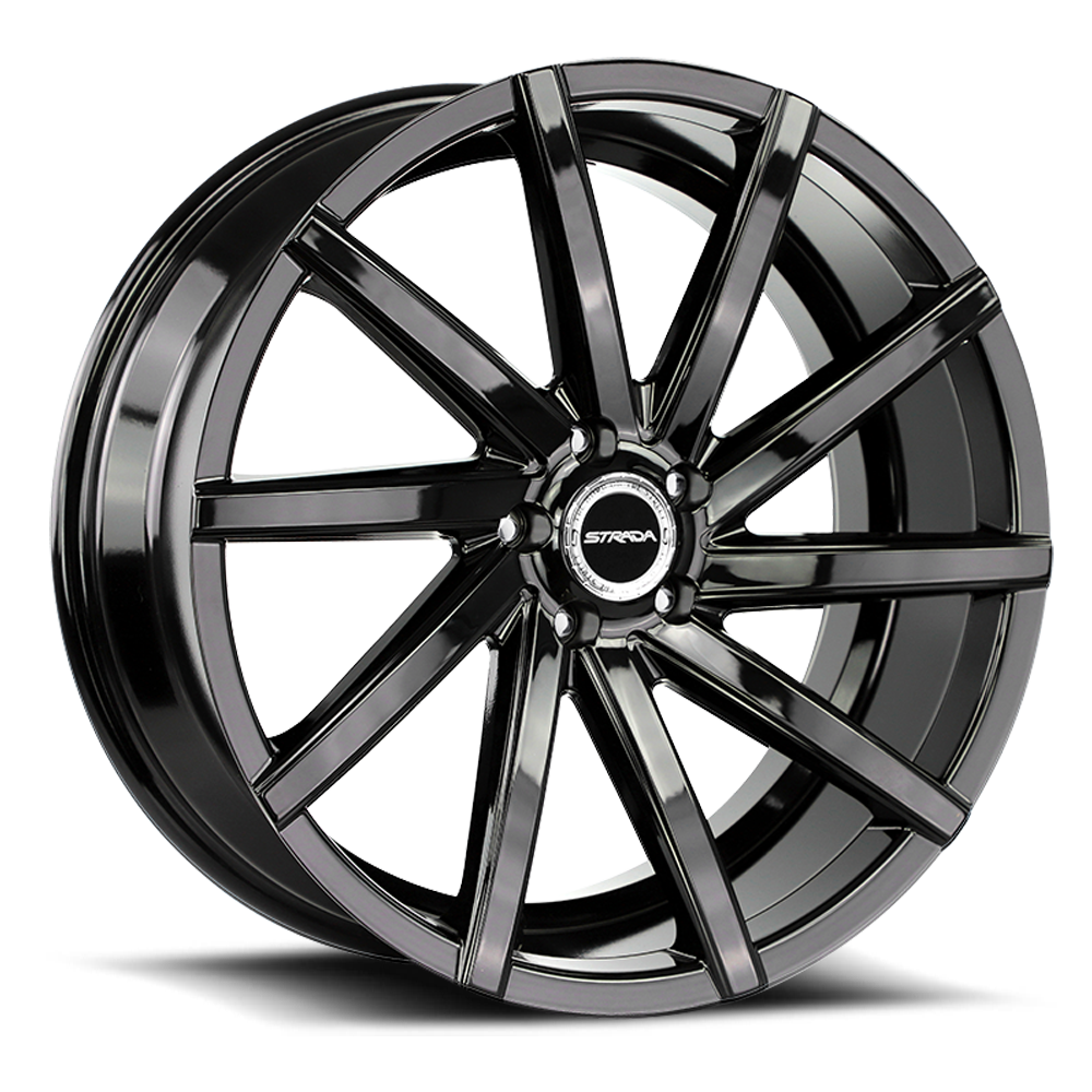 STRADA S41 SEGA 22X9 24MM 6X139.7 GLOSS BLACK MACHINED | S41263924GBM