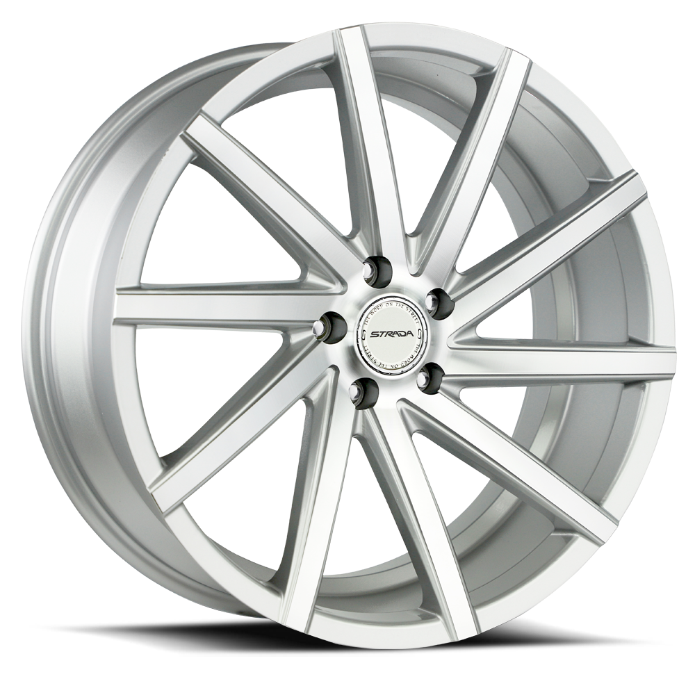 STRADA S41 SEGA 24X9 35MM 5X114.3 SILVER MACHINED | S41451435SM