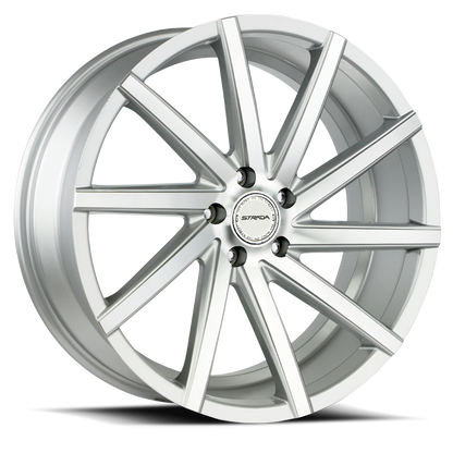 STRADA S41 SEGA 24X9 35MM 5X114.3 SILVER MACHINED | S41451435SM