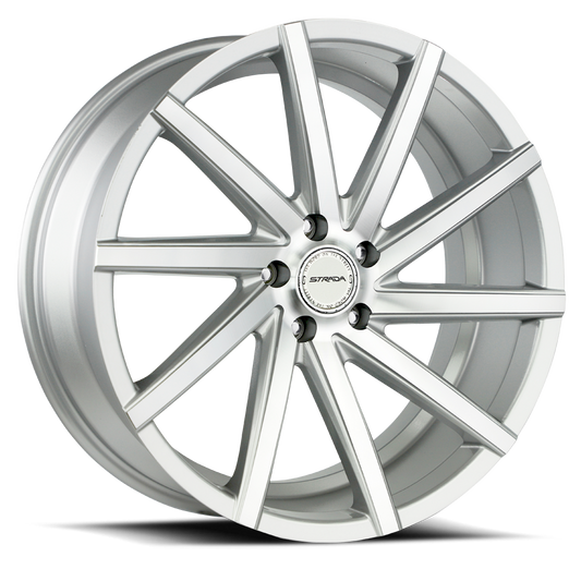 STRADA S41 SEGA 22X9 15MM 5X115 SILVER MACHINED | S41251515SM