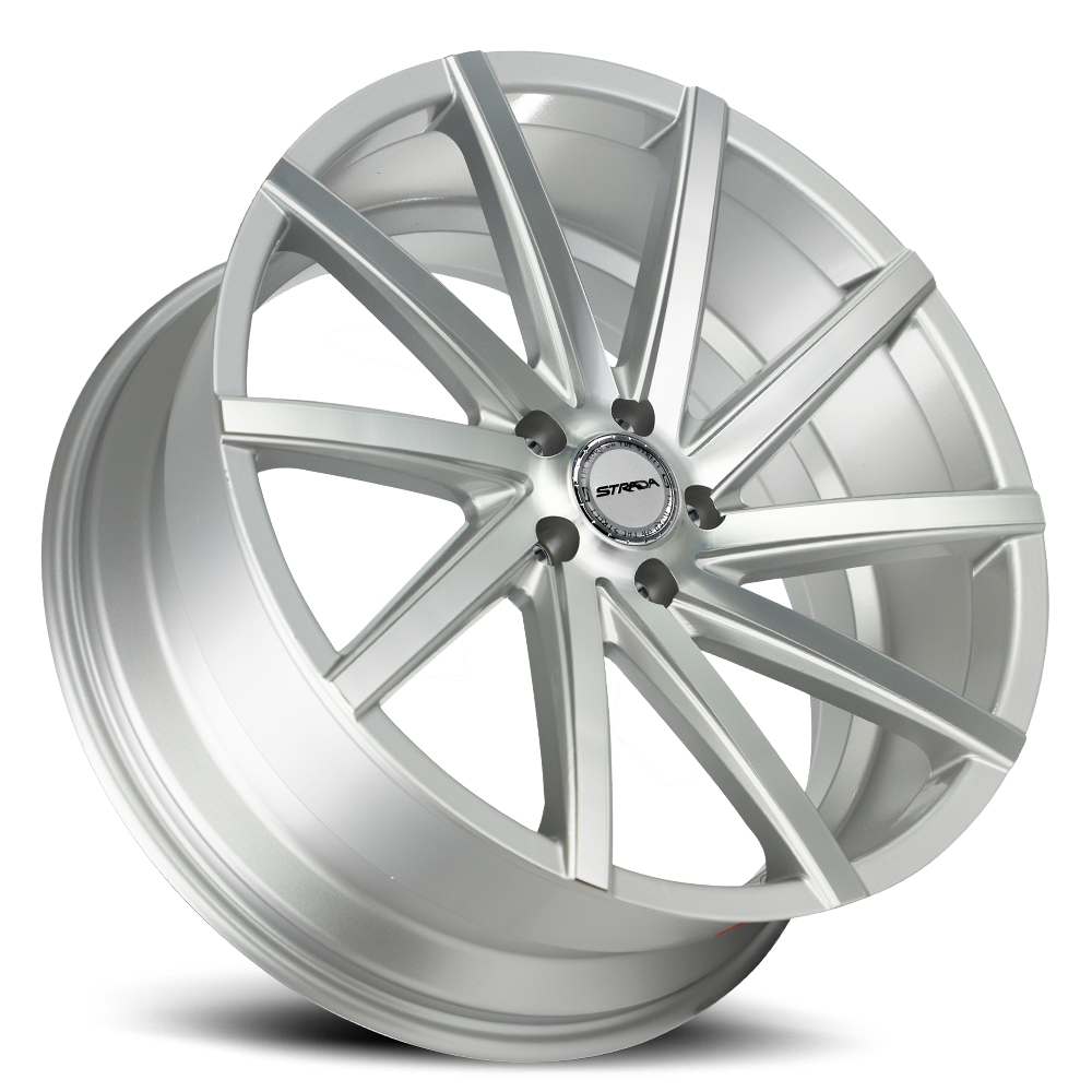 STRADA S41 SEGA 24X9 35MM 5X114.3 SILVER MACHINED | S41451435SM