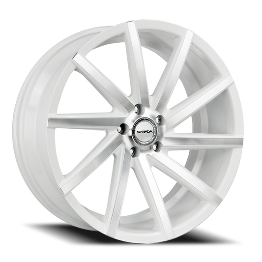 STRADA S41 SEGA 22X9 15MM 5X115 WHITE MACHINED | S41251515WM