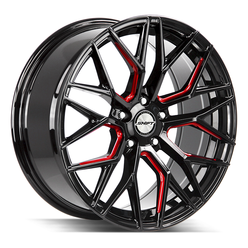 SHIFT H33 SPRING 20X8.5 35MM BLANK GLOSS BLACK CANDY RED MILLED | H33000035GBMLR