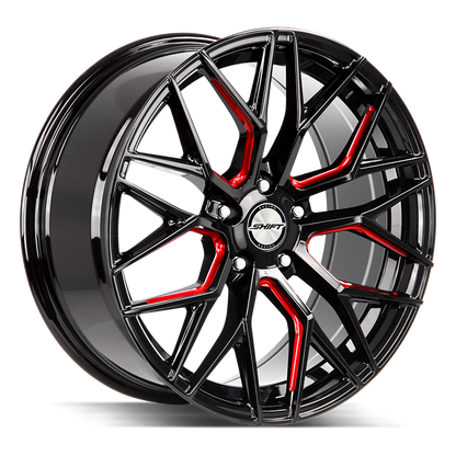 SHIFT H33 SPRING 20X8.5 35MM BLANK GLOSS BLACK CANDY RED MILLED | H33000035GBMLR