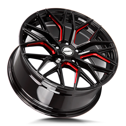 SHIFT H33 SPRING 20X8.5 35MM BLANK GLOSS BLACK CANDY RED MILLED | H33000035GBMLR