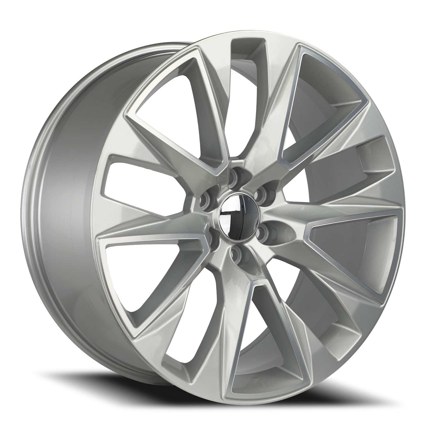 Strada Wheel Replicas Silverado R202 26x10 31 6x139.7 Machined Silver ...