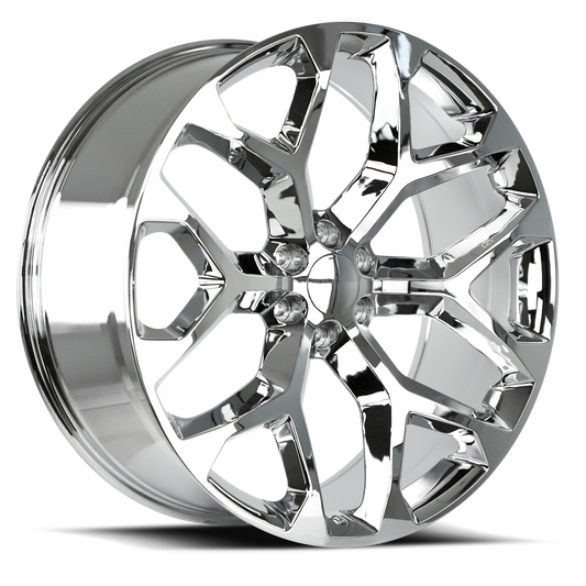 Strada Wheel Replicas Snowflake R176 20x9 24 6x139.7 Chrome