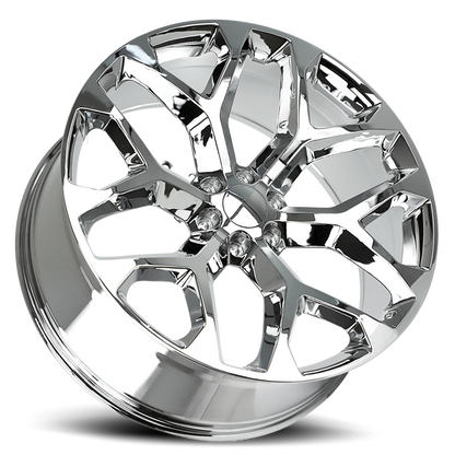 Strada Wheel Replicas Snowflake R176 26x10 31 6x139.7 Chrome