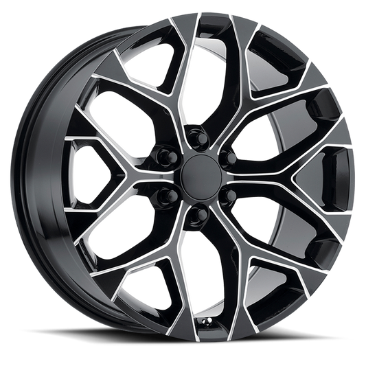 Strada Wheel Replicas Snowflake R176 26x10 31 6x139.7 Gloss Black Milled