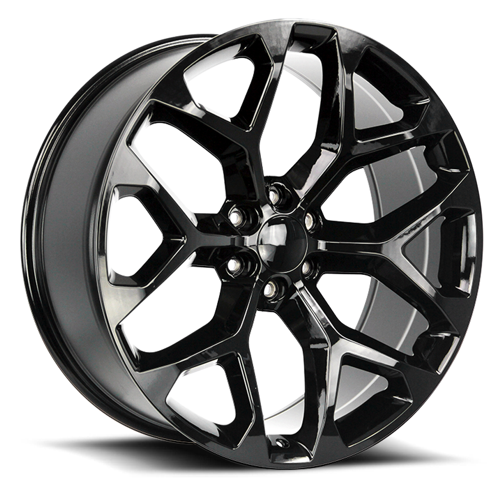Strada Wheel Replicas Snowflake R176 22x9 31 6x139.7 Gloss Black