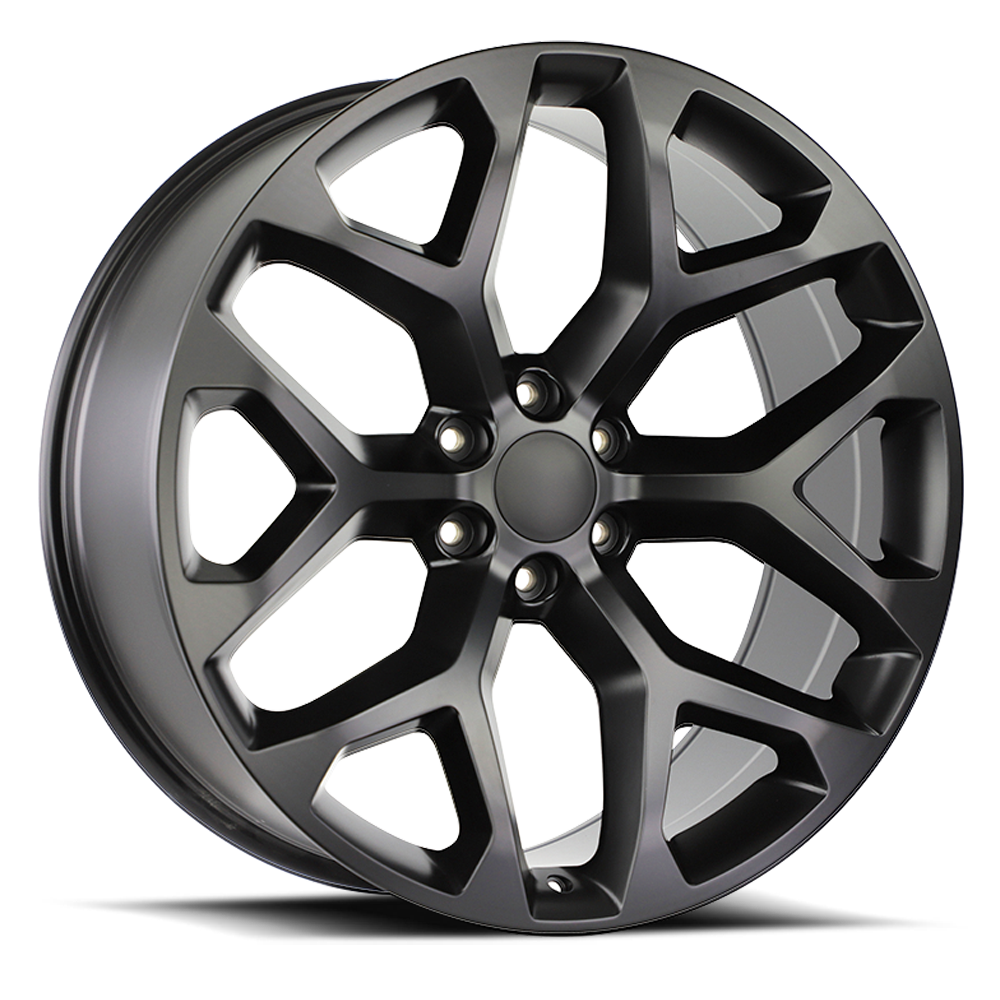 Strada Wheel Replicas Snowflake R176 22x9 31 6x139.7 Flat Black