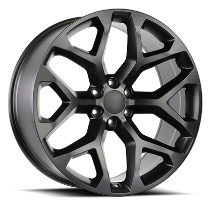 Strada Wheel Replicas Snowflake R176 22x9 31 6x139.7 Flat Black