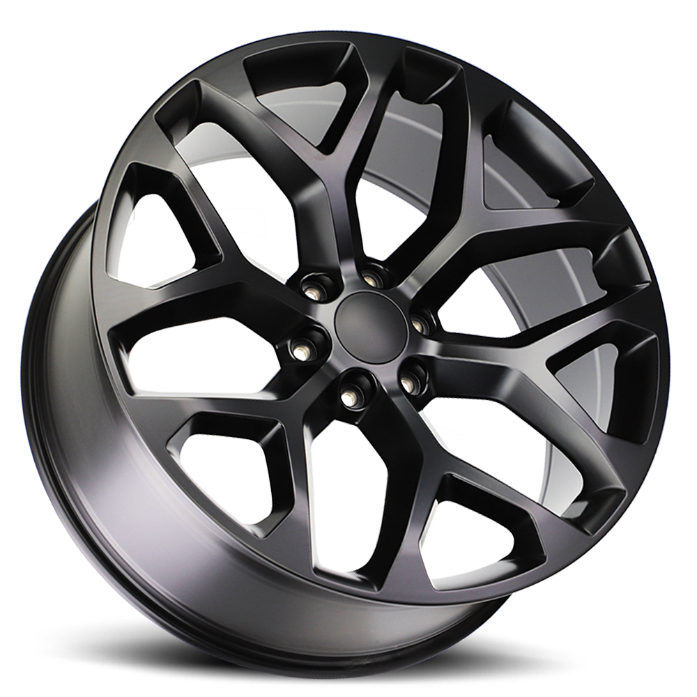 Strada Wheel Replicas Snowflake R176 22x9 31 6x139.7 Flat Black