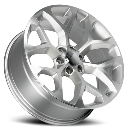 Strada Wheel Replicas Snowflake R176 26x10 31 6x139.7 Silver Machined