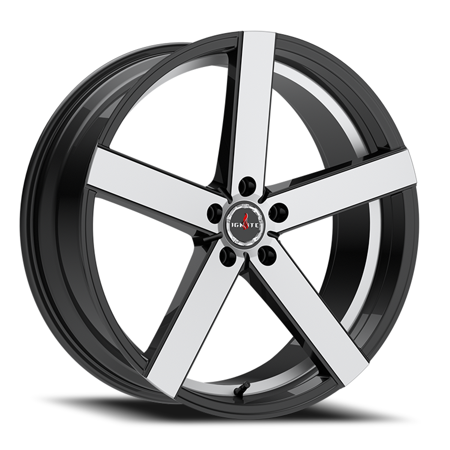 IGNITE G01 SPARK 20X8.5 35MM 5X108 GLOSS BLACK MACHINED | G0108550835GBM