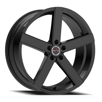 IGNITE G01 SPARK 22X8.5 35MM 5X114.3 ALL GLOSS BLACK | G0128551435GB