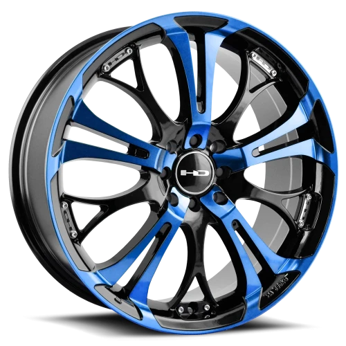 HD Wheels Spinout - 17x7 +40mm 4x100/4x114.3 Gloss Wheel | SO17700140BK-BL