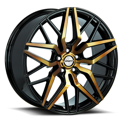 SHIFT H33 SPRING 22X9 35MM 5X114.3 BLACK MACHINED BRONZE | H33251435BMBZ
