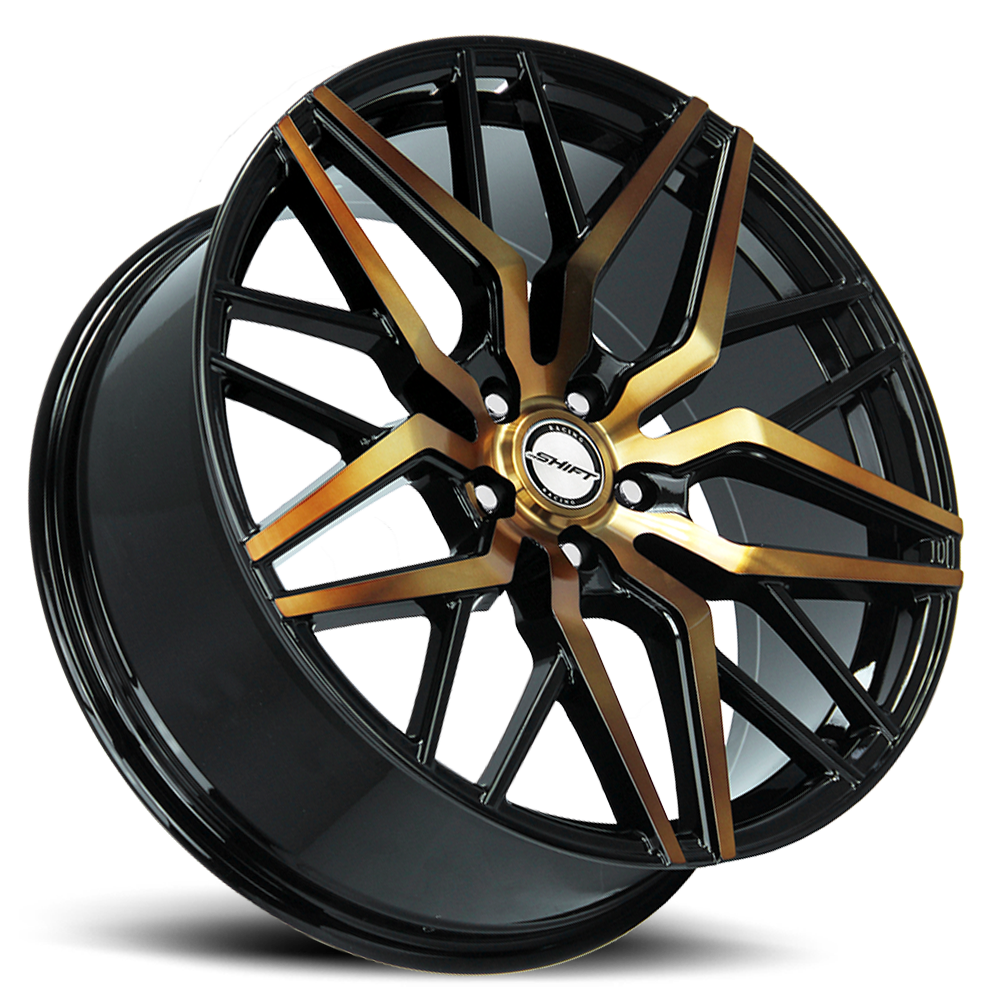 SHIFT H33 SPRING 20X10 40MM 5X114.3 BLACK MACHINED BRONZE | H33051440DBMBZ
