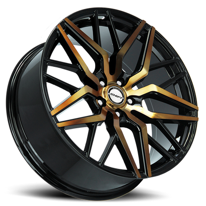 SHIFT H33 SPRING 20X10 40MM 5X114.3 BLACK MACHINED BRONZE | H33051440DBMBZ