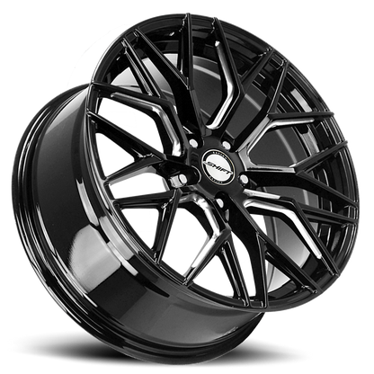 SHIFT H33 SPRING 22X9 35MM 5X114.3 GLOSS BLACK MILLED | H33251435GBML