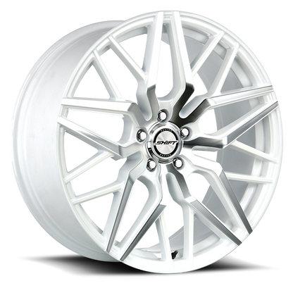SHIFT H33 SPRING 22X9 35MM 5X114.3 WHITE MACHINED | H33251435WM