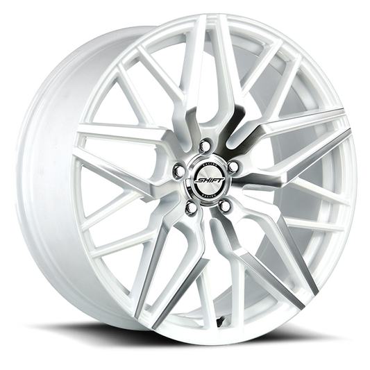 SHIFT H33 SPRING 22X9 35MM 5X114.3 WHITE MACHINED | H33251435WM