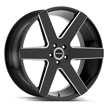 STRADA S60 CODA 26X10 15MM BLANK GLOSS BLACK MILLED | S60600015GBML