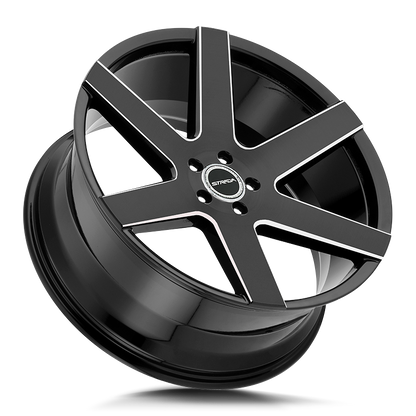STRADA S60 CODA 26X10 15MM BLANK GLOSS BLACK MILLED | S60600015GBML