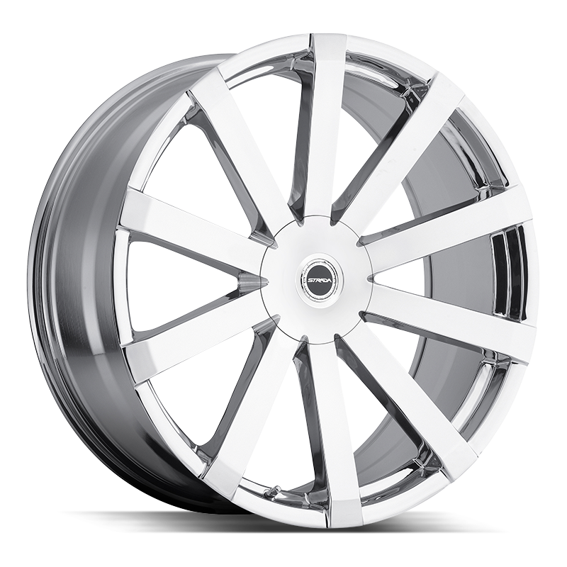 STRADA S50 GABBIA 22X9.5 18MM BLANK CHROME | S50200018D