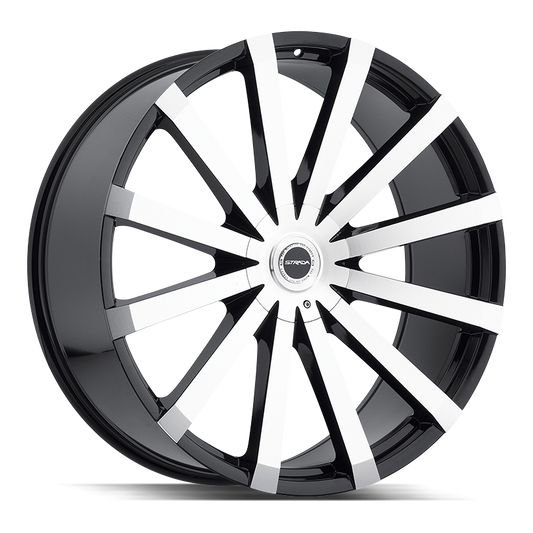 STRADA S50 GABBIA 20X8.5 35MM BLANK GLOSS BLACK MACHINED | S50000035GBM