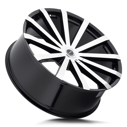 STRADA S50 GABBIA 20X8.5 35MM BLANK GLOSS BLACK MACHINED | S50000035GBM
