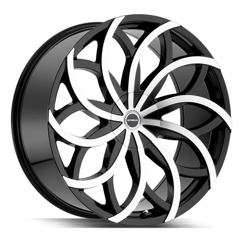 STRADA S61 HURACAN 26X10 15MM BLANK GLOSS BLACK MACHINED | S61600015GBM