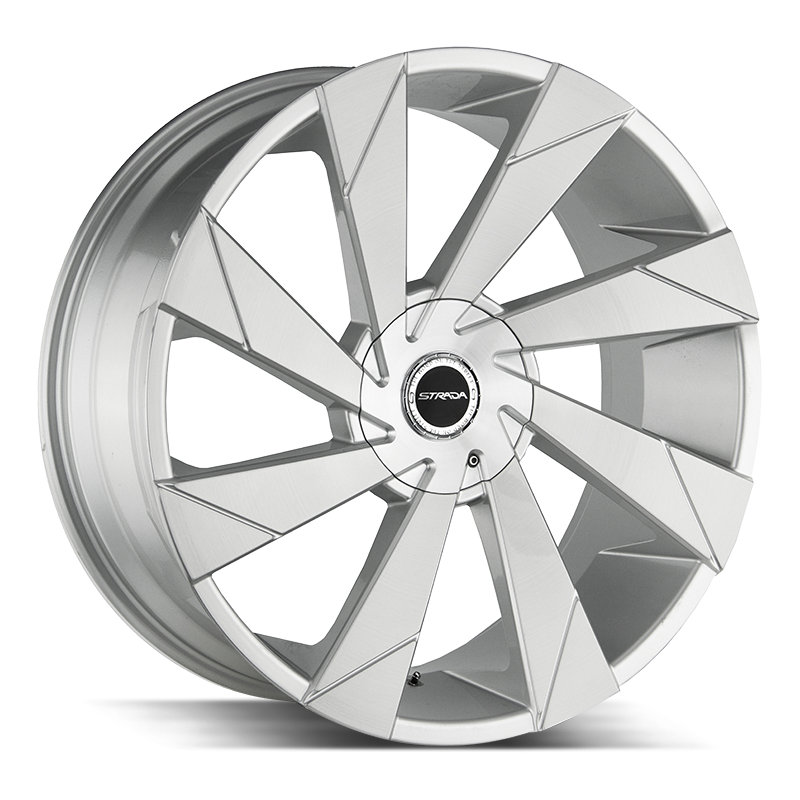 STRADA S62 MOTO 20X8.5 18MM BLANK BRUSHED FACE SILVER | S62000018BFS