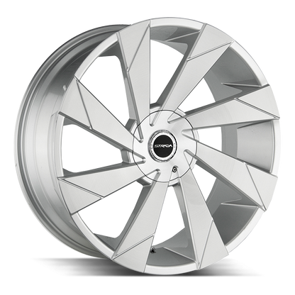 STRADA S62 MOTO 20X8.5 18MM BLANK BRUSHED FACE SILVER | S62000018BFS