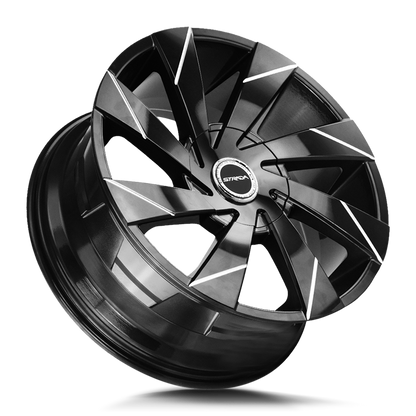 STRADA S62 MOTO 26X10 15MM BLANK GLOSS BLACK MILLED LINE | S62600015GBL