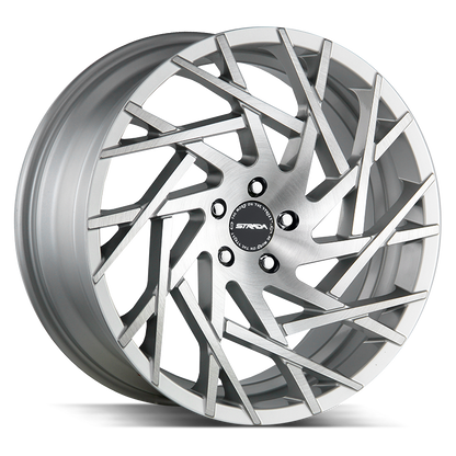 STRADA S62 MOTO 24X10 20MM BLANK BRUSHED FACE SILVER | S62400020BFS