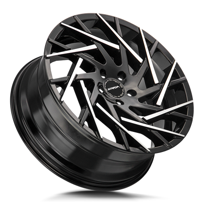 STRADA S64 NIDO 22X9 15MM BLANK GLOSS BLACK MACHINED TIPS | S64200015GBMT