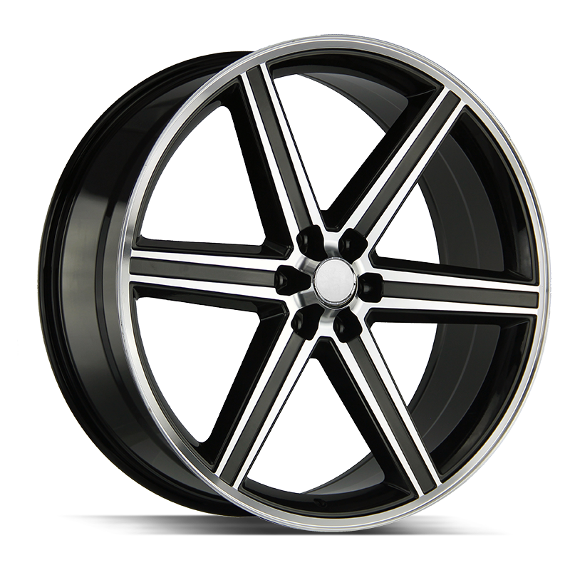 STRADA OE REPLICA R148 IROC 22X8.5 38MM 5X114.3 GLOSS BLACK MACHINED ...