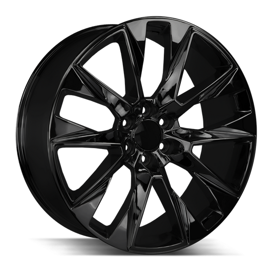 STRADA OE REPLICA R202 SILVERADO 24X10 31MM 6X139.7 ALL GLOSS BLACK | R202-463931GB