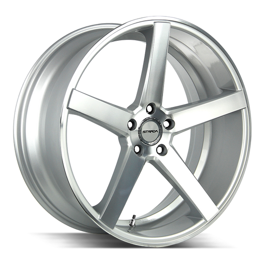 STRADA S35 PERFETTO 28X10 24MM 6X139.7 BRUSHED FACE SILVER | S35A63924BFS