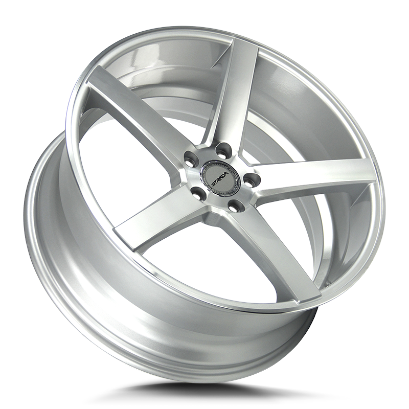 STRADA S35 PERFETTO 28X10 24MM 6X139.7 BRUSHED FACE SILVER | S35A63924BFS
